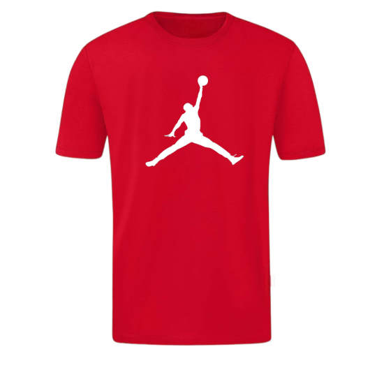T-SHIRT 100% ΒΑΜΒΑΚΙ ΜΕ LOGO - ΚΟΚΚΙΝΟ- JORDAN ΜΕΓΑΛΟ T-SHIRT 100% ΒΑΜΒΑΚΙ ΜΕ LOGO - ΚΟΚΚΙΝΟ- JORDAN ΜΕΓΑΛΟ